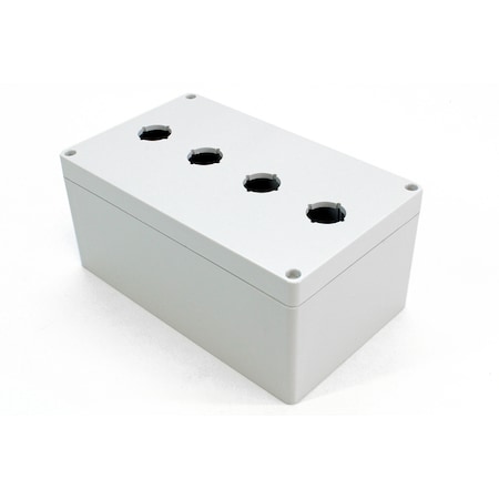 Hammond 4 hole, 22.5mm, Pushbutton Enclosureosure, Polycarbonate 1554MPB4